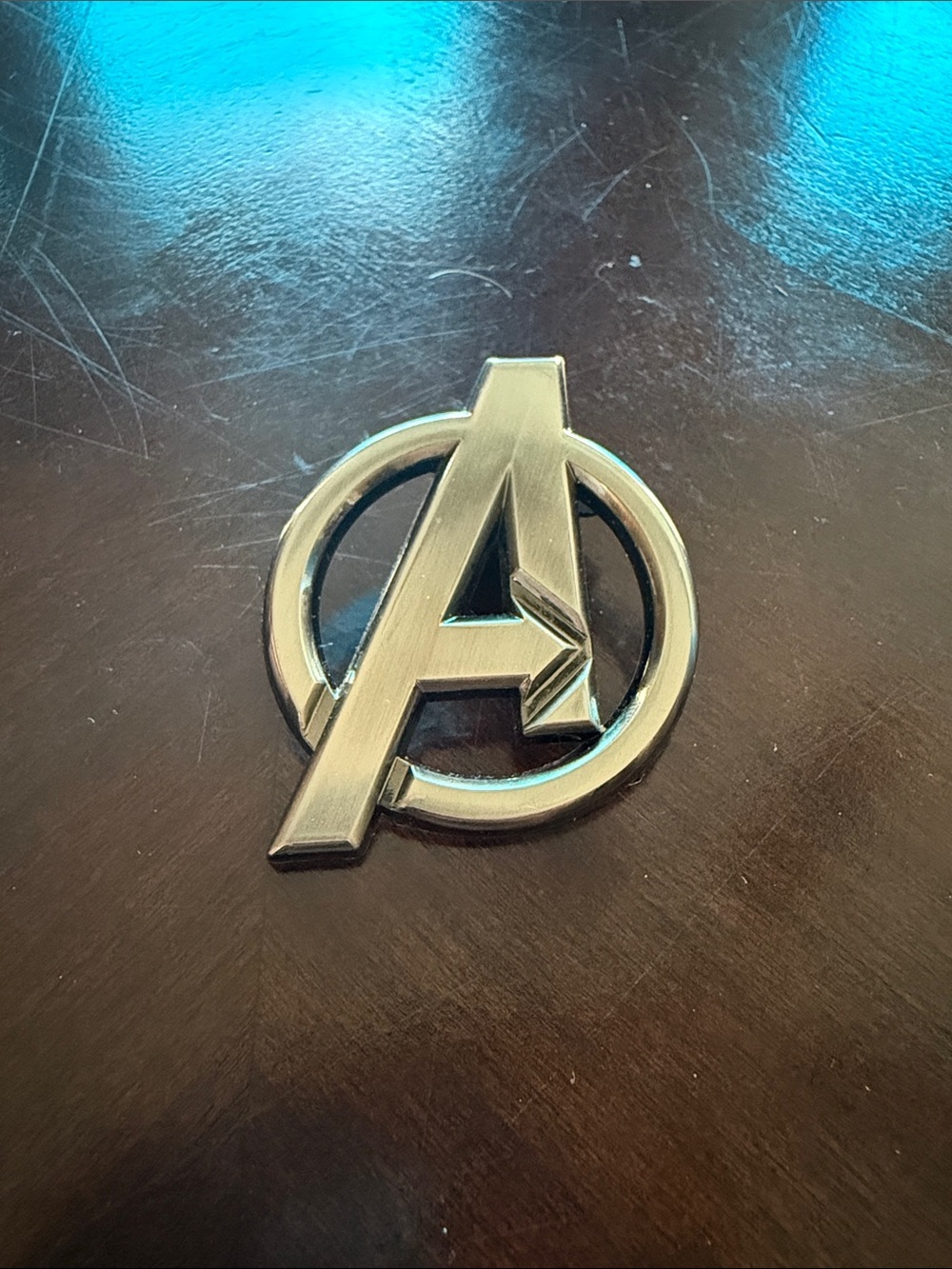 Avengers marvel Logo disney pin Metallic Silver Emblem